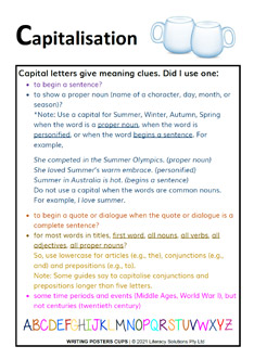 Writing: Reviewing, Revising, Refining Chart - Capitalisation