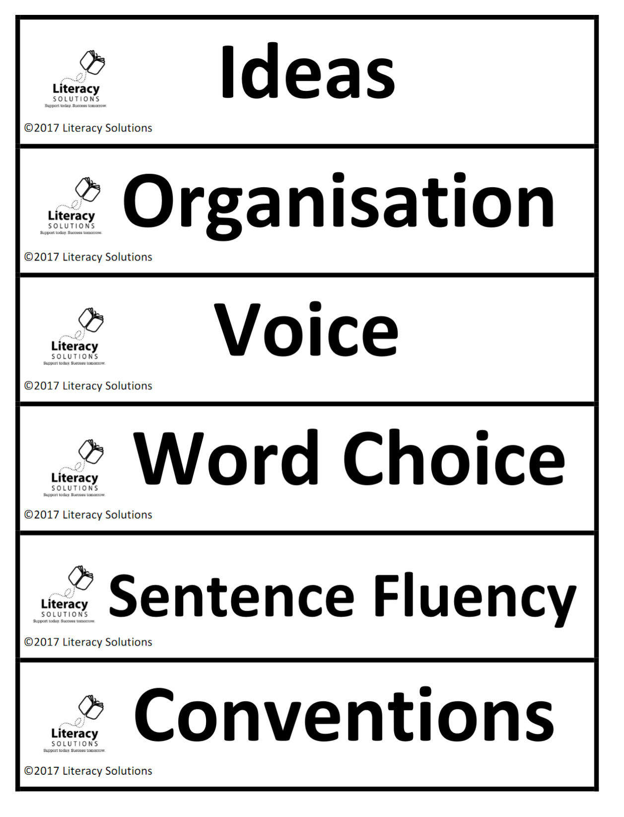 Sorting Task Headings