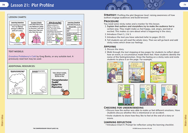 The Comprehension Toolkit (ages 5-8) Lesson 21